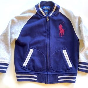 Polo Zip Up Sweatshirt